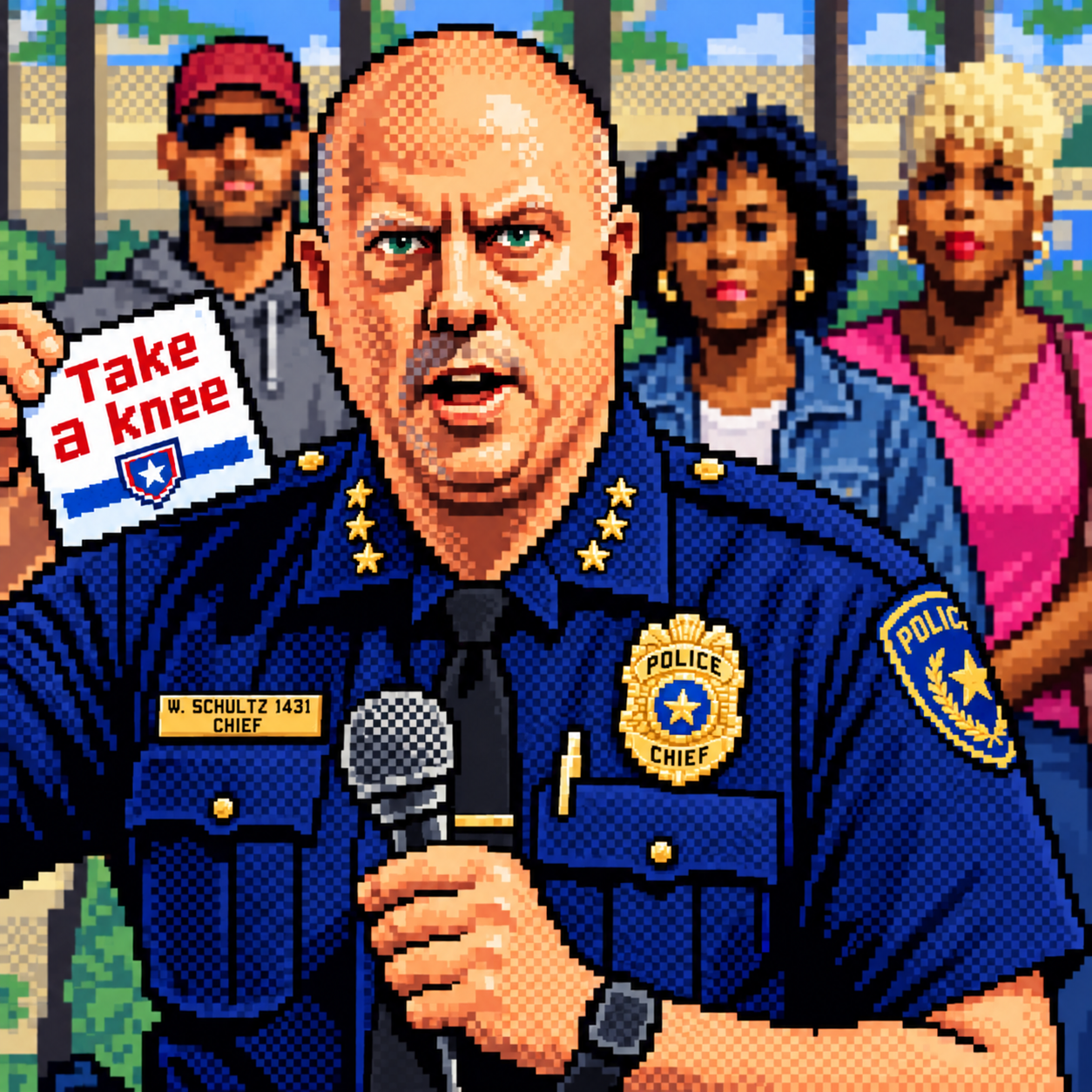 Fort Lauderdale Police Chief William Schultz at a press conference
